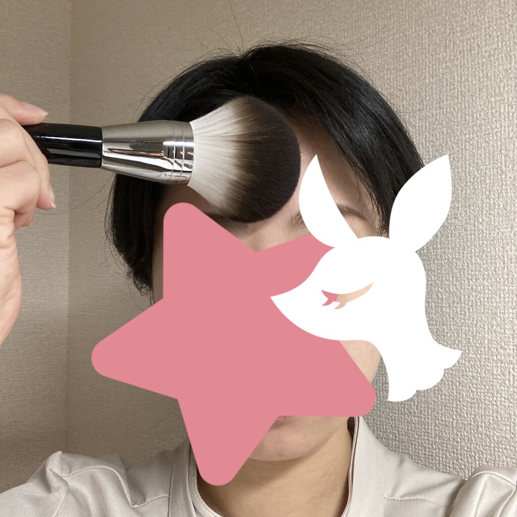 Sシルキーパウダーブラシ  (L)883/fillimilli/メイクブラシを使ったクチコミ（3枚目）