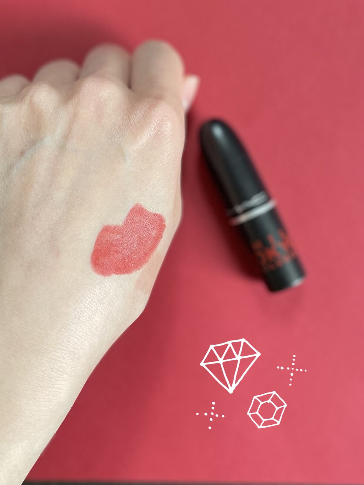 リップスティック チリ トーキョー (限定)/M・A・C/口紅を使ったクチコミ（2枚目）