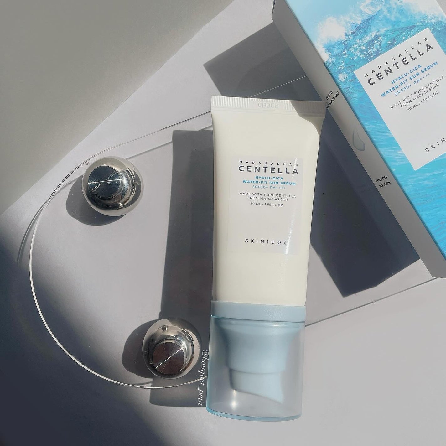 ヒアルーシカ ウォーターフィット サンセラム/SKIN1004/日焼け止めローションを使ったクチコミ(2枚目)