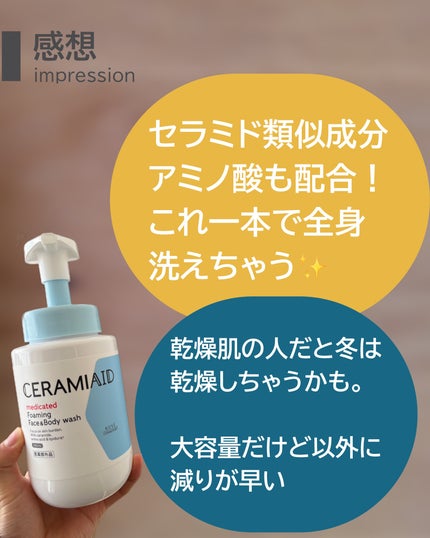 薬用 フェイス&ボディウォッシュ 本体 480ml/セラミエイド/ボディソープの画像