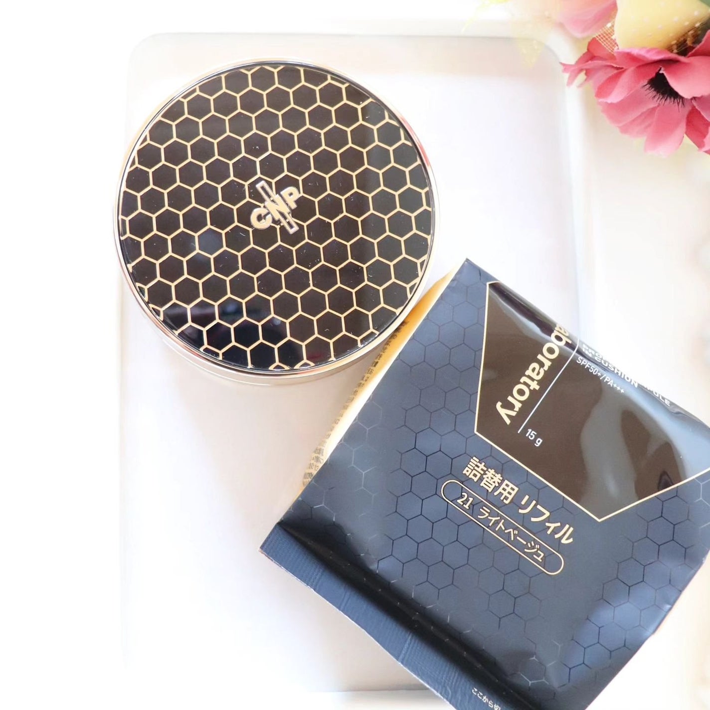 プロポリスアンプルインクッション/CNP Laboratory/クッションファンデーションを使ったクチコミ(4枚目)