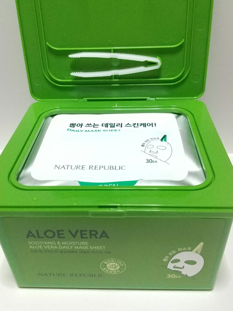 マイルド＆モイスチャーアロエデイリーシートマスク マイルド＆モイスチャー アロエデイリーシートマスク/ネイチャーリパブリック/シートマスク・パックを使ったクチコミ（2枚目）