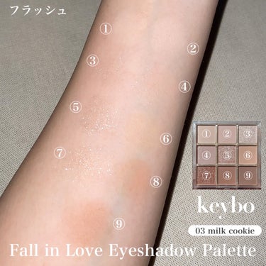 KEYBO FALL IN LOVE SHADOW PALETTE/keybo/アイシャドウパレットを使ったクチコミ（5枚目）