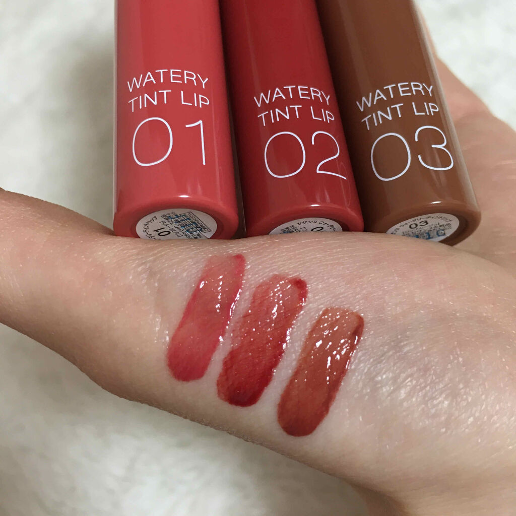 ウォータリーティントリップ/CEZANNE/リップティントを使ったクチコミ（2枚目）