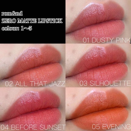 ゼロマットリップスティック/rom&nd/口紅を使ったクチコミ(1枚目)
