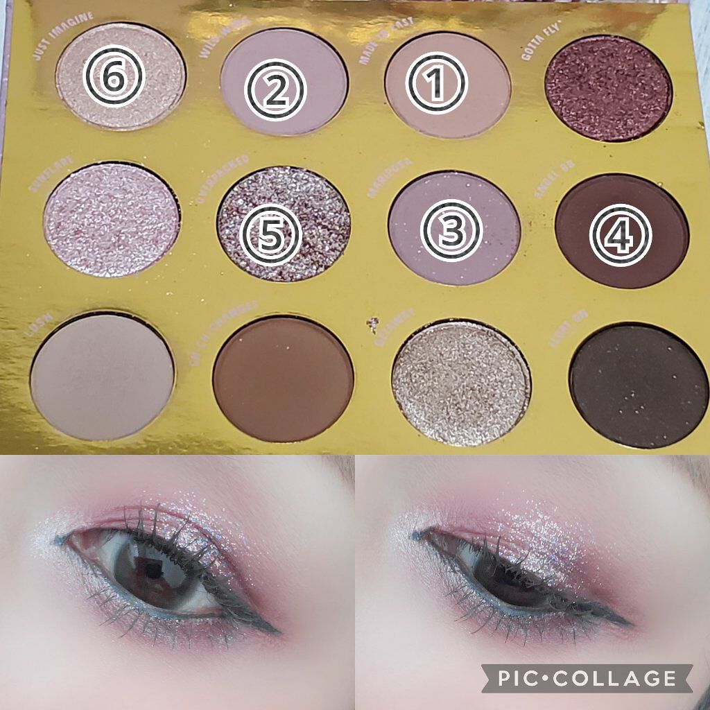 FLUTTER BY/ColourPop/アイシャドウパレットを使ったクチコミ（3枚目）