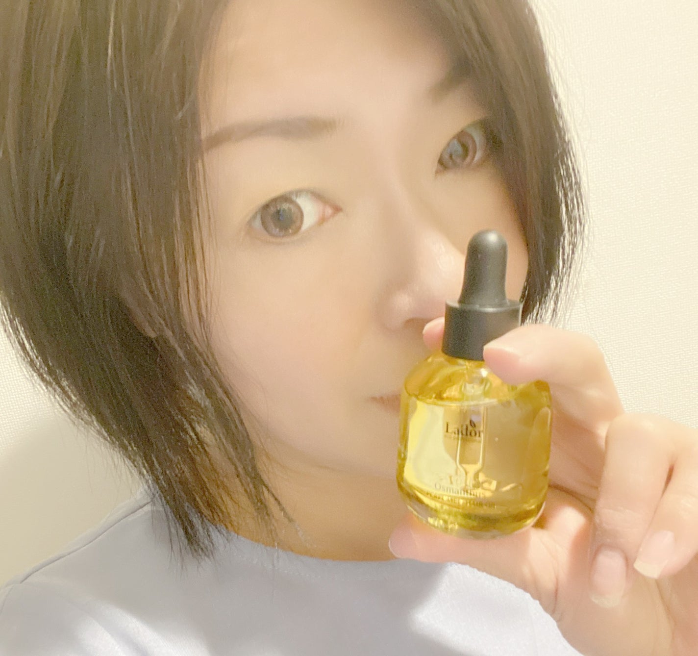 パフュームヘアオイル オスマンサス/La'dor/ヘアオイルを使ったクチコミ(5枚目)