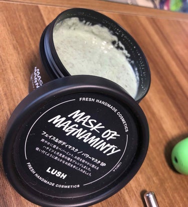  #最近のスキンケア 

ずっとLUSHさんのマスク系が欲しくて
今日お店で買ってきました🥰

毛穴の汚れやつまりに悩んでる事を伝えたら、こちらのパワーマスクSPを勧めてもらいました！
お店で手に試して