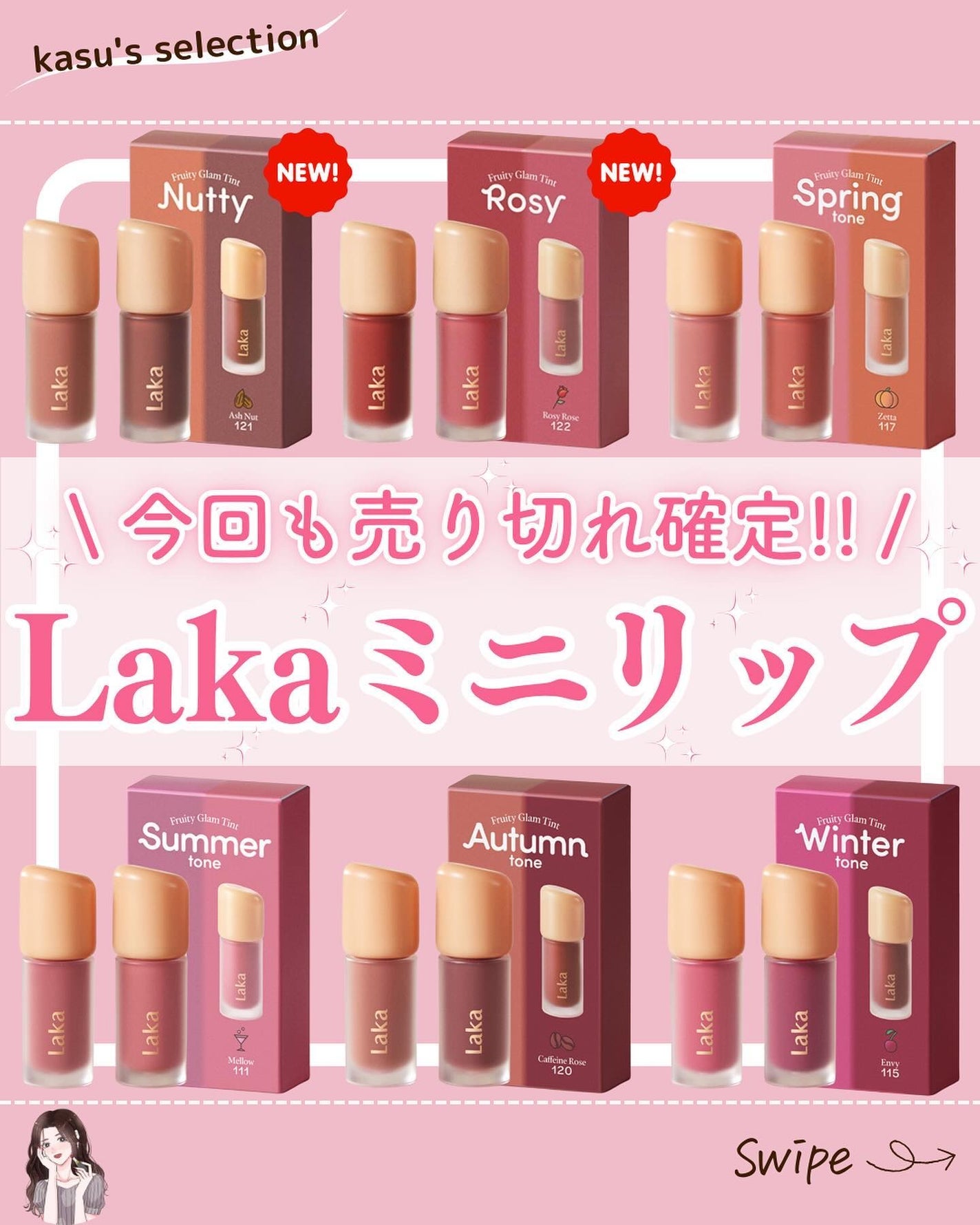 フルーティーグラムティント/Laka/リップティントを使ったクチコミ(1枚目)