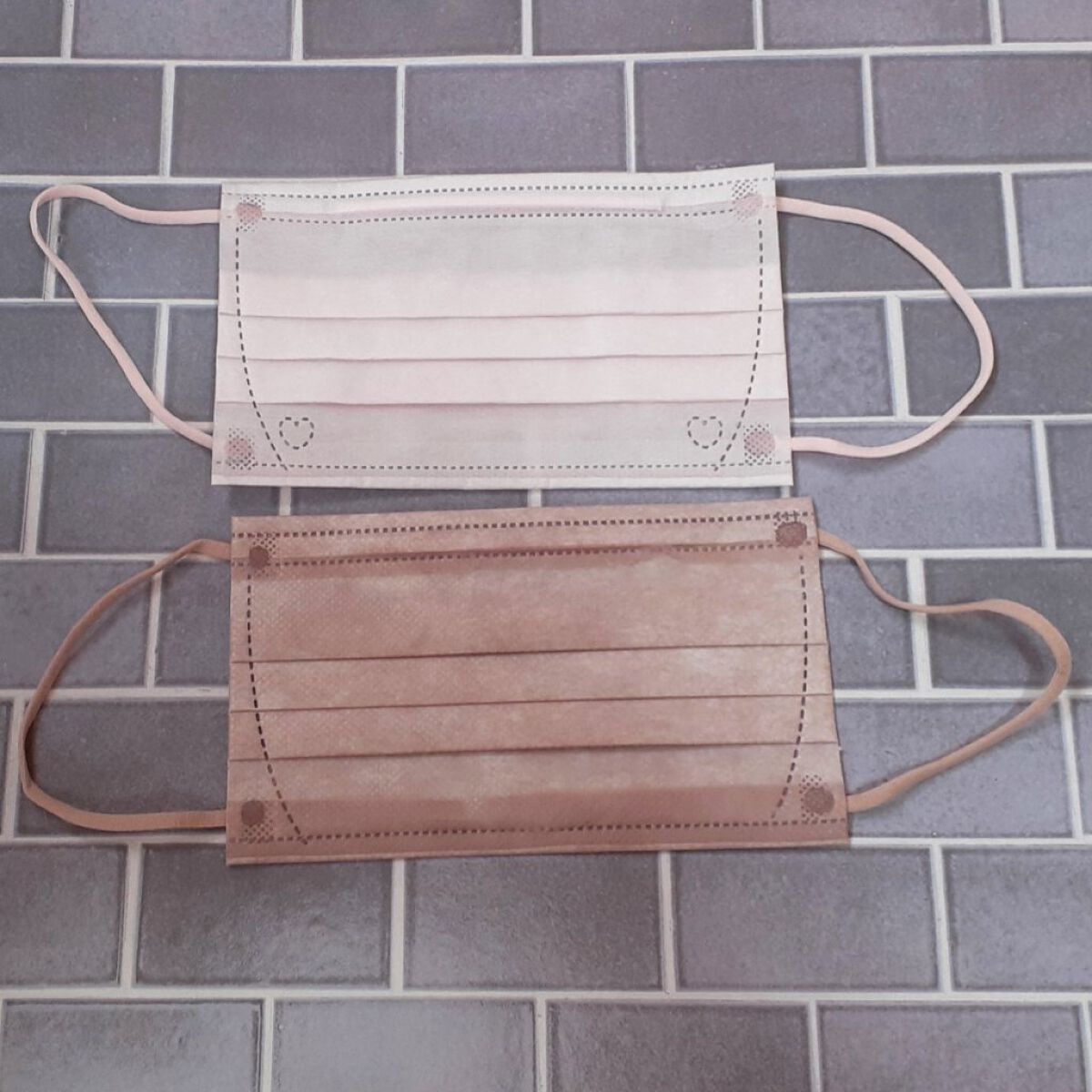 小顔に見えるマスク/DAISO/マスクを使ったクチコミ（2枚目）