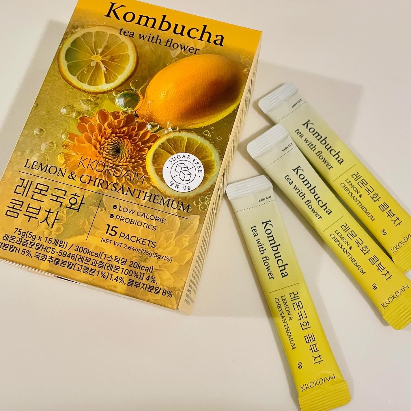 memi /フォロバ on LIPS 「美味し過ぎて困る😍KKOKDAMフラワーコンブチャレモン菊花味..」(2枚目)