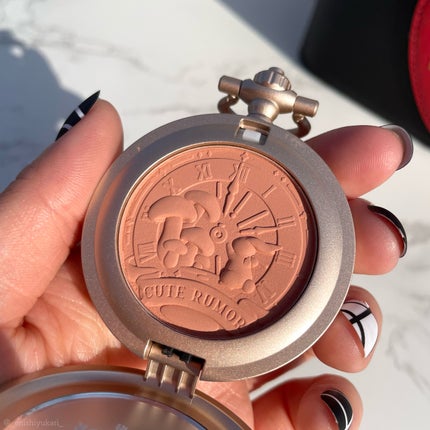 ワンダーランドティーパーティーチーク/Cute Rumor(可愛物語)/パウダーチークを使ったクチコミ(4枚目)