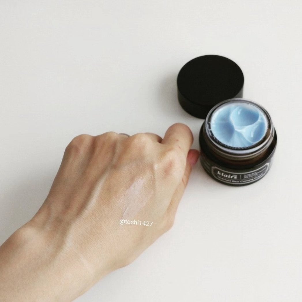 ミッドナイトブルーカーミングクリーム/Klairs/フェイスクリームを使ったクチコミ(4枚目)