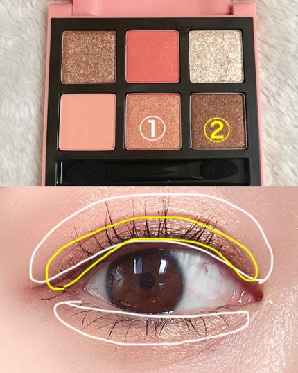 ハート プレイカラーアイズ/ETUDE/アイシャドウパレットを使ったクチコミ(3枚目)