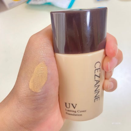 ラスティングカバーファンデーション/CEZANNE/リキッドファンデーションを使ったクチコミ(2枚目)