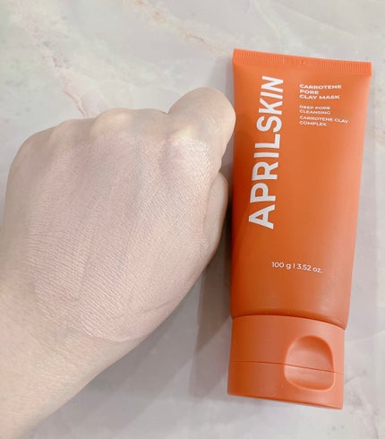 カロテン毛穴レスクレイパック/APRILSKIN/洗い流すパック・マスクを使ったクチコミ(3枚目)