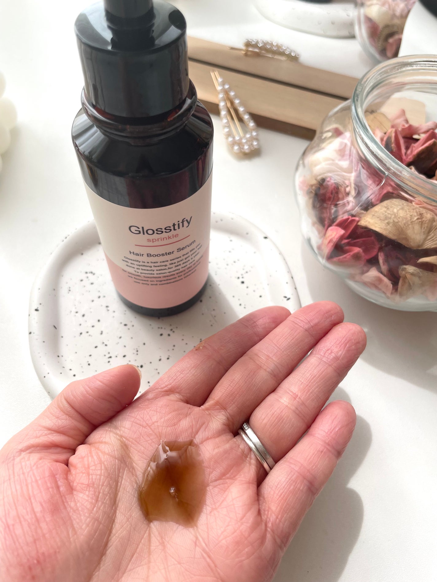 Sprinkle/Glosstify/洗い流すヘアトリートメントを使ったクチコミ(2枚目)