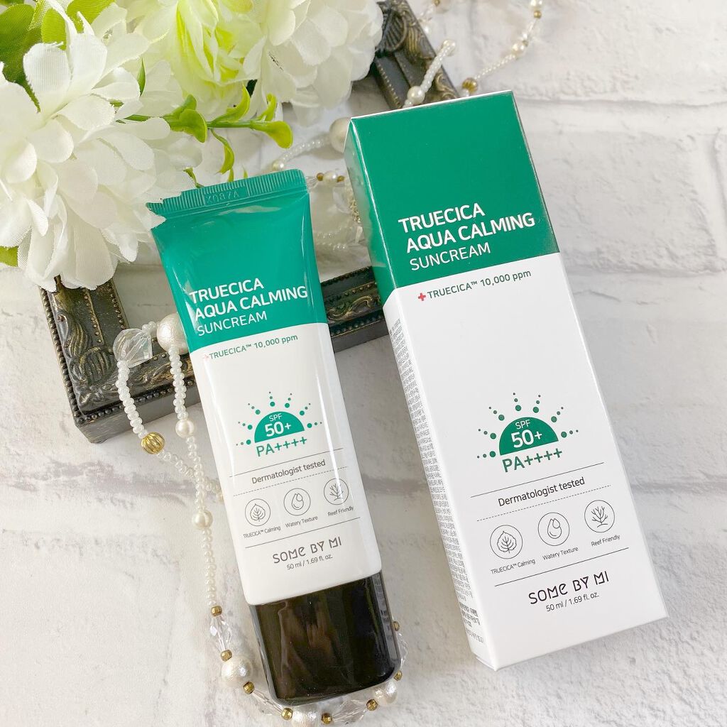 TRUECICA アクアカーミング日焼け止め/SOME BY MI/日焼け止めクリームを使ったクチコミ(5枚目)