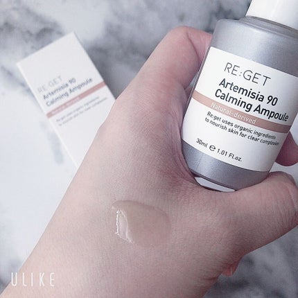 カワラヨモギ90カーミングアンプル/RE:GET/美容液を使ったクチコミ(3枚目)