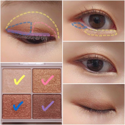 シルキースフレアイズ/キャンメイク/アイシャドウパレットを使ったクチコミ(3枚目)