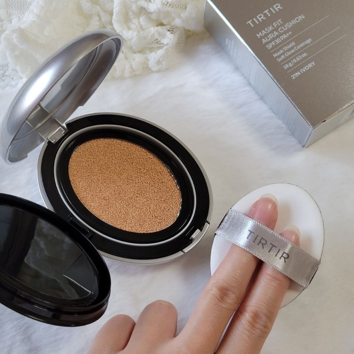 マスクフィットオーラクッション/TIRTIR(ティルティル)/クッションファンデーションを使ったクチコミ(2枚目)