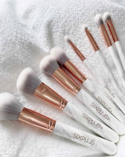 SIXPLUS 大理石柄のメイクブラシ8本セット/SIXPLUS/メイクブラシを使ったクチコミ(1枚目)