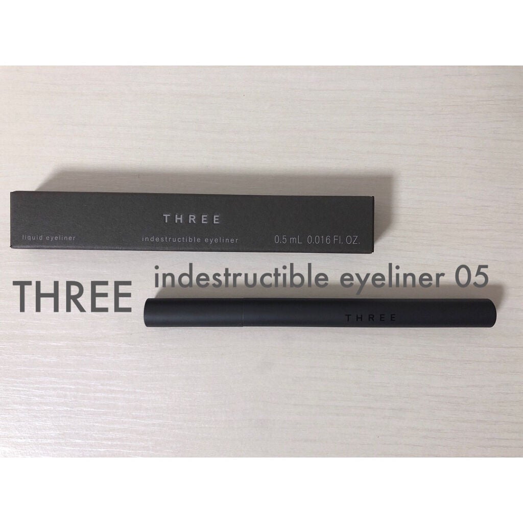 インディストラクティブルアイライナー/THREE/リキッドアイライナーを使ったクチコミ(1枚目)