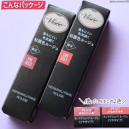 ネンマクフェイク ルージュ/Visée/口紅を使ったクチコミ(6枚目)