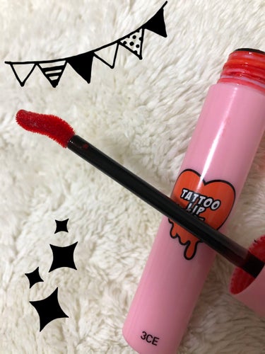 3CE 3CE TATTOO LIP TINTのクチコミ「3CE　タトゥーリップティント　 #YAY OR NAY 


マスクしててもリップしたい方❣.....」（2枚目）