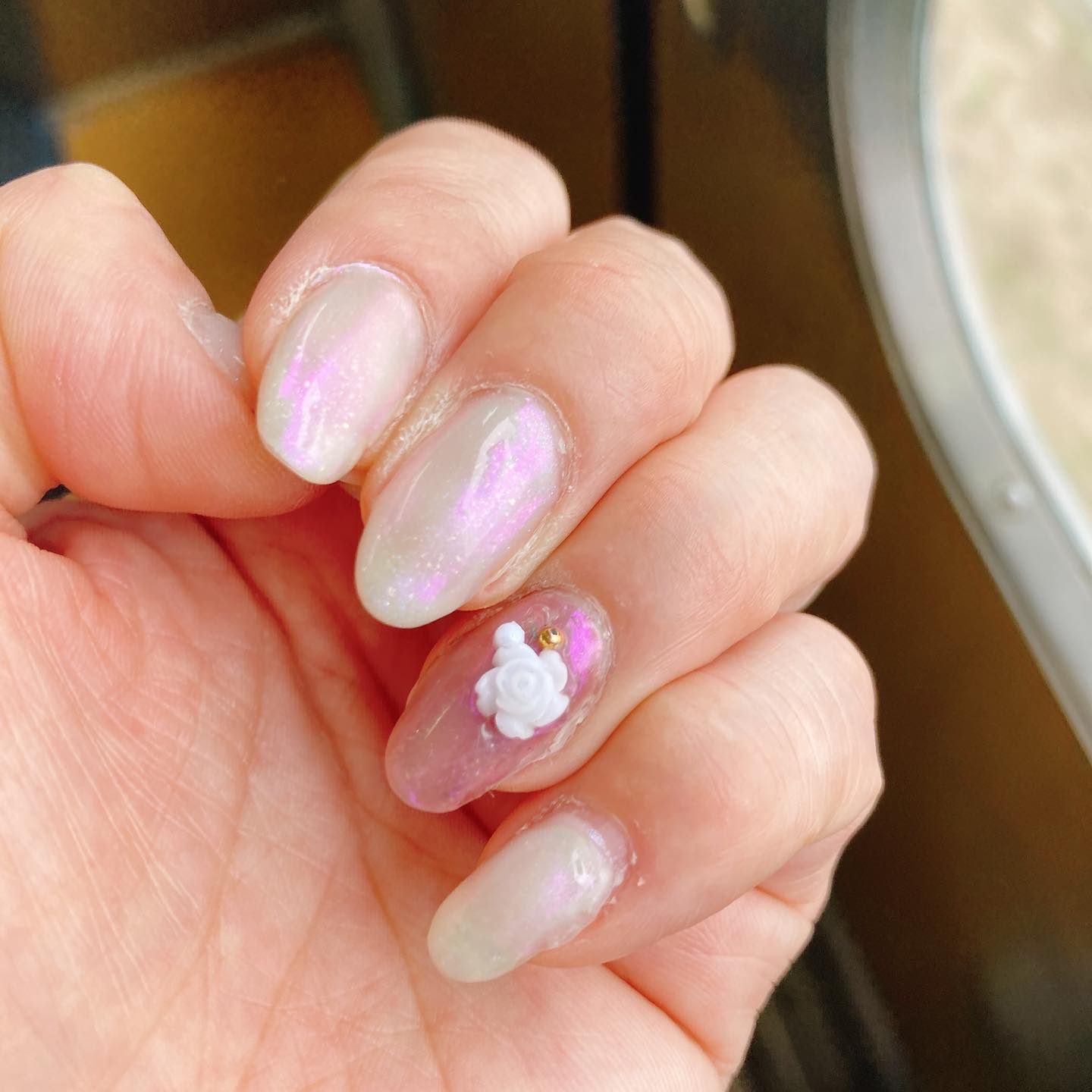 ミラーパウダー/セリア/ネイル用品を使ったクチコミ（1枚目）