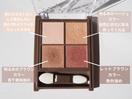 ニュアンスオンアイシャドウ/CEZANNE/アイシャドウパレットを使ったクチコミ(2枚目)