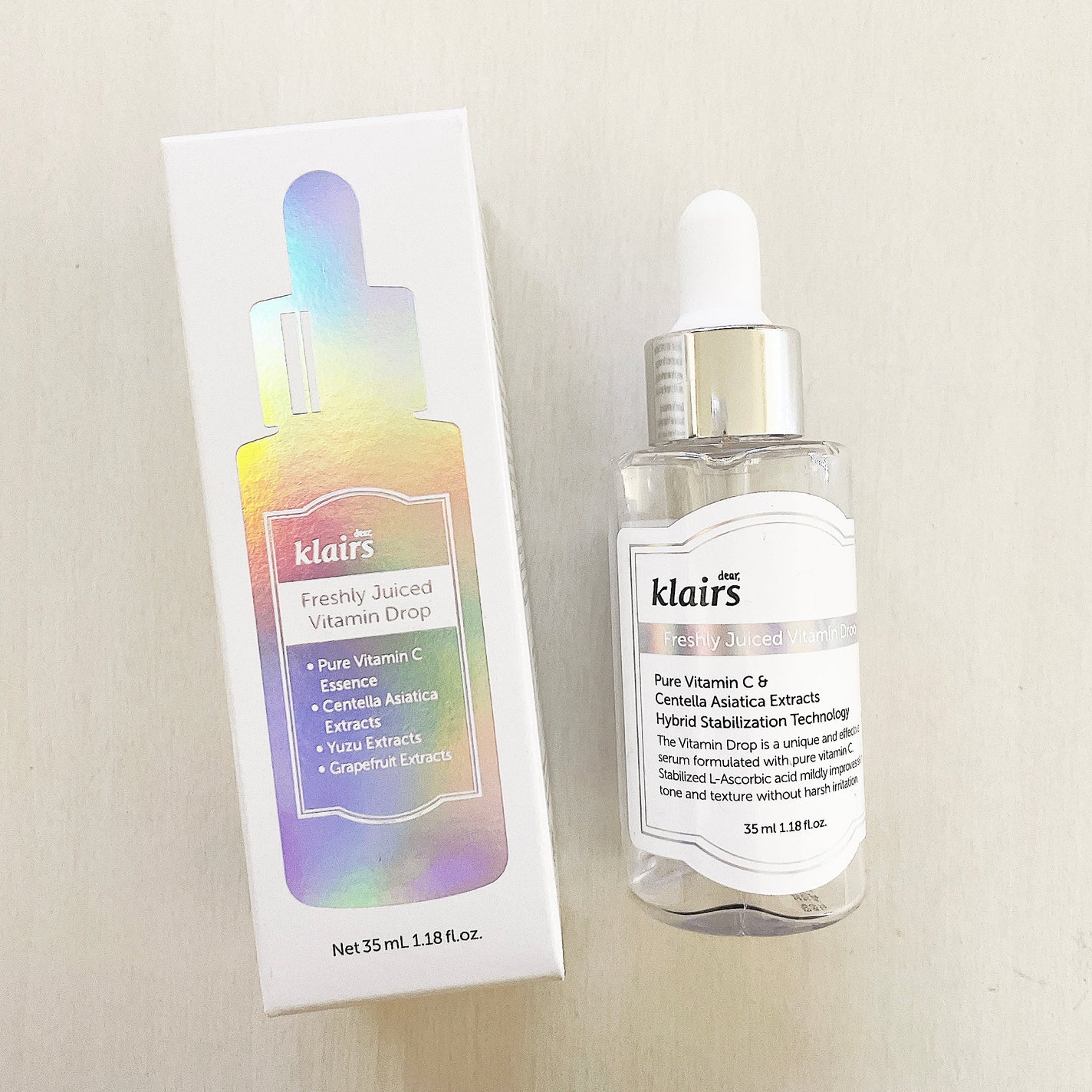 フレッシュリージュースドビタミンドロップ(35ml)/Klairs/美容液を使ったクチコミ(1枚目)