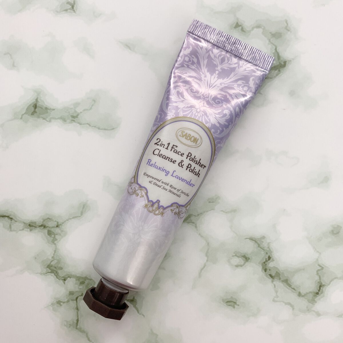 フェイスポリッシャー リラクシング(ラベンダー)/SABON/スクラブ・ゴマージュを使ったクチコミ(1枚目)