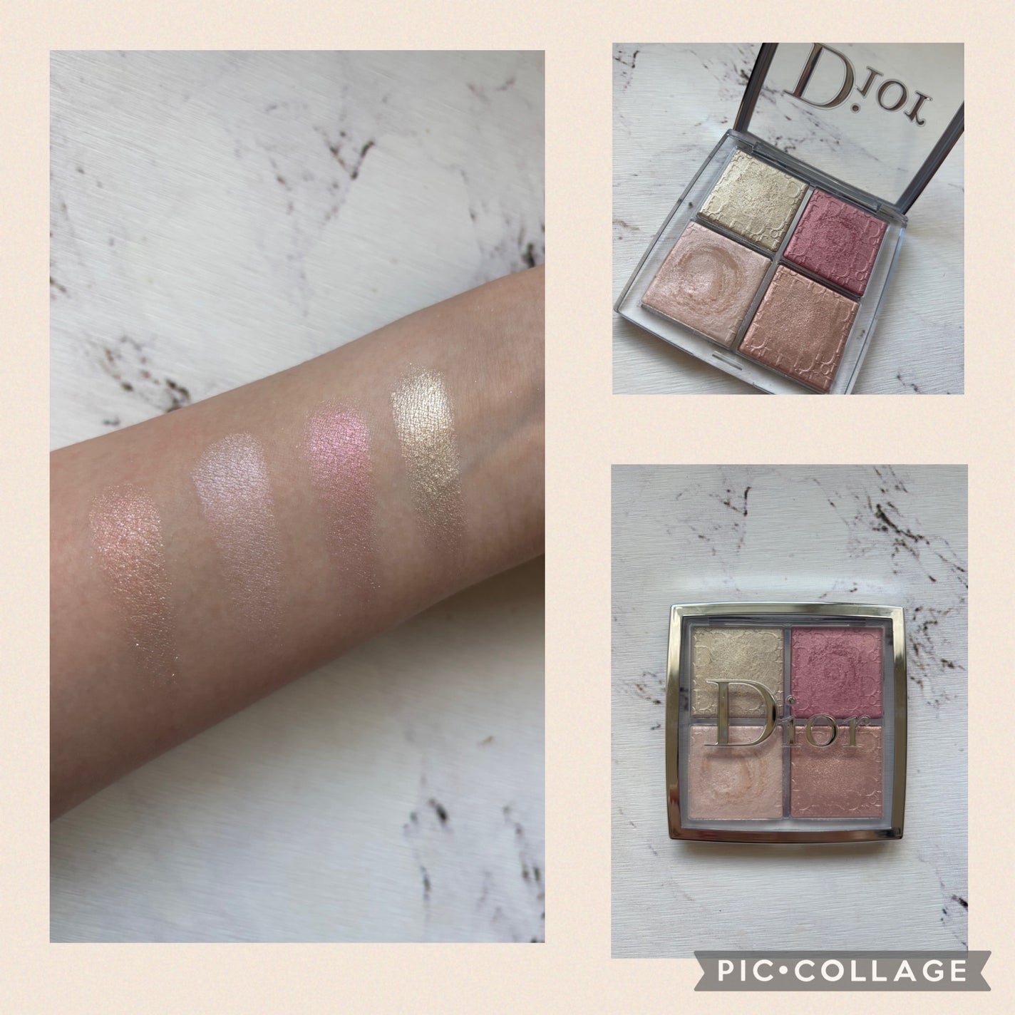 ディオール バックステージ フェイス グロウ パレット/Dior/ハイライトを使ったクチコミ(1枚目)