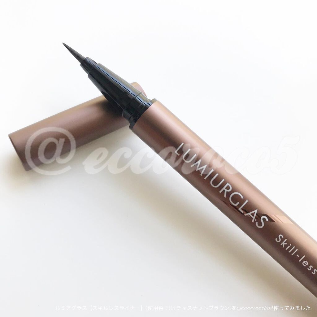 スキルレスライナー/LUMIURGLAS/リキッドアイライナーを使ったクチコミ（2枚目）