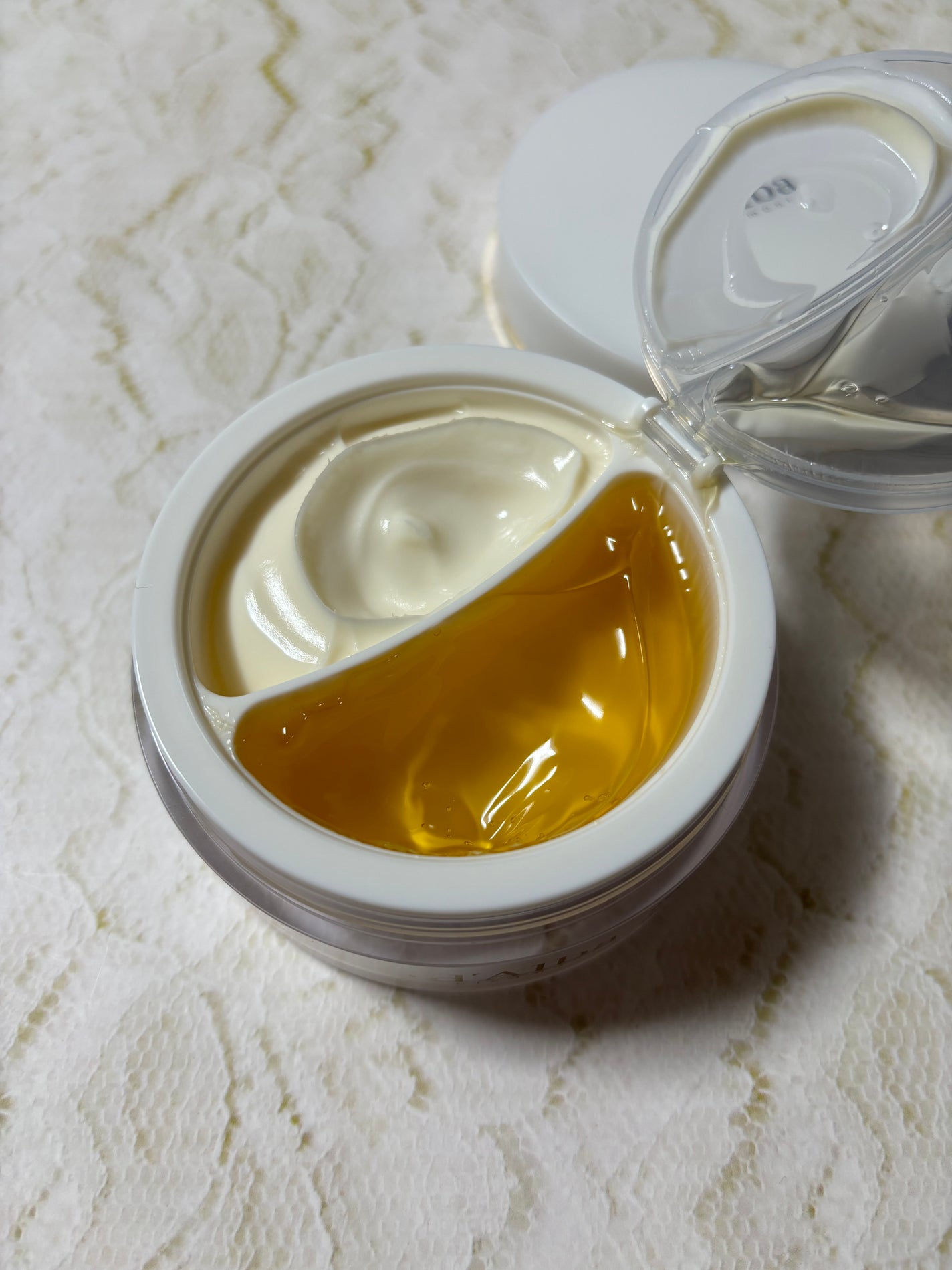 ホワイトトリュフダブルセラムアンドクリーム/ダルバ/フェイスクリームを使ったクチコミ(3枚目)