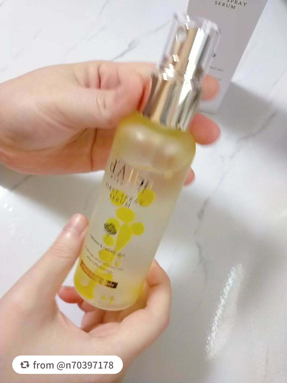 ダルバ ホワイトトリュフファーストスプレーセラム/ダルバ/ミスト状化粧水を使ったクチコミ(3枚目)