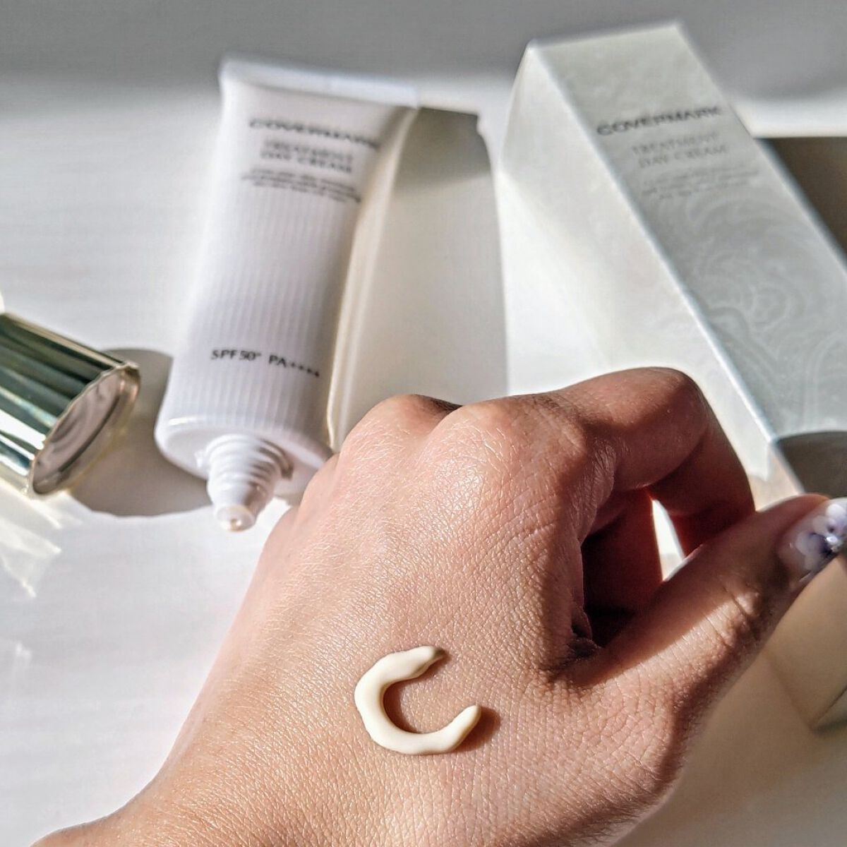 トリートメント デイ クリーム/COVERMARK/日焼け止めクリームを使ったクチコミ（3枚目）