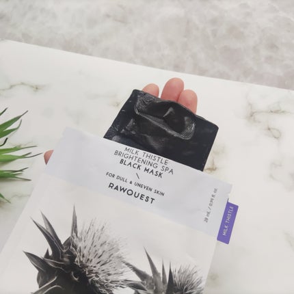 ミルクシスルブライトニングスパブラックマスク/RAWQUEST/シートマスク・パックを使ったクチコミ(4枚目)