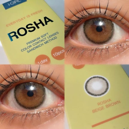 ROSHA/蜜のレンズ/カラーコンタクトレンズを使ったクチコミ(1枚目)