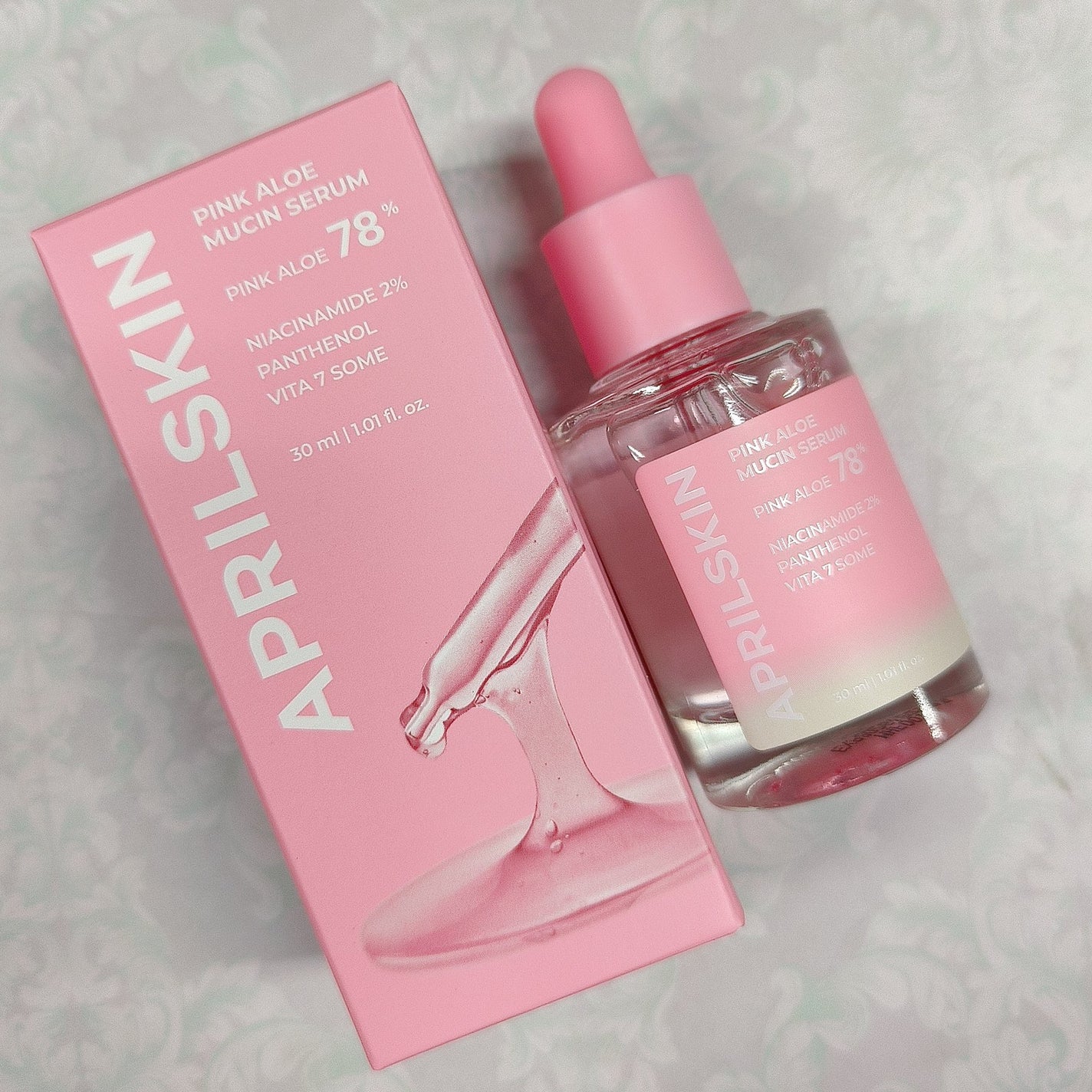 ピンクアロエムチンセラム/APRILSKIN/美容液を使ったクチコミ(2枚目)