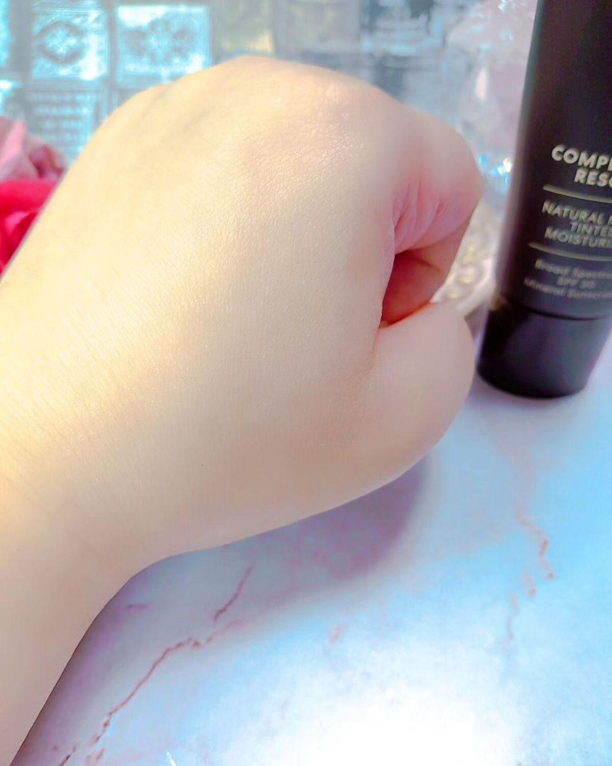 CR ナチュラル マット モイスチャライザー オパール 01/bareMinerals/クリーム・エマルジョンファンデーションを使ったクチコミ（3枚目）