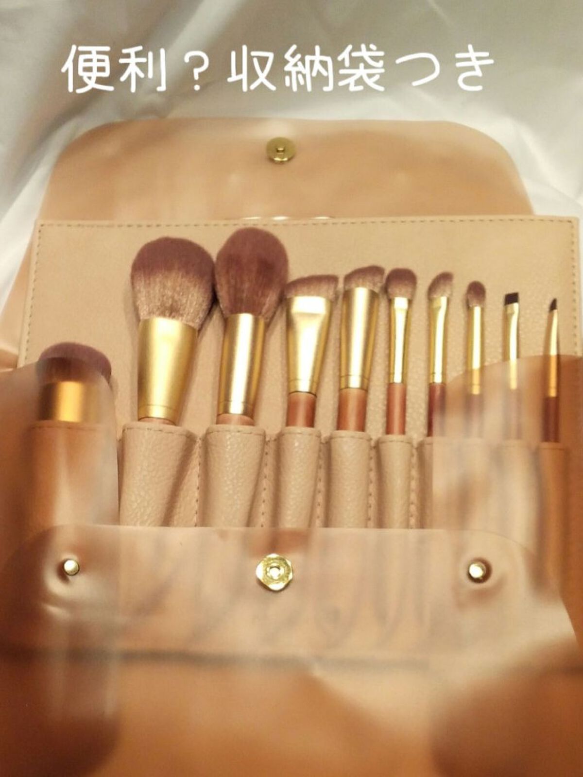 SIXPLUS X MARILYN 10本メイクアップブラシセット/SIXPLUS/メイクブラシを使ったクチコミ（2枚目）