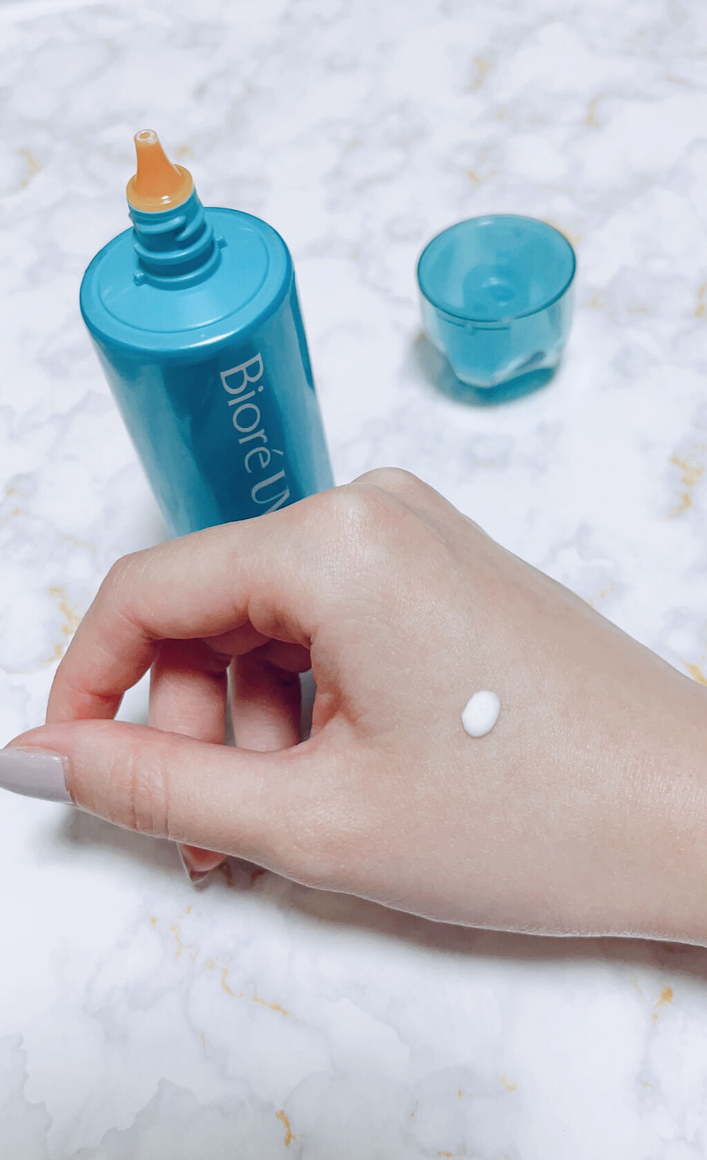 ビオレUV アクアリッチ アクアプロテクトローション(水層パック)/ビオレ/日焼け止めローションを使ったクチコミ（2枚目）