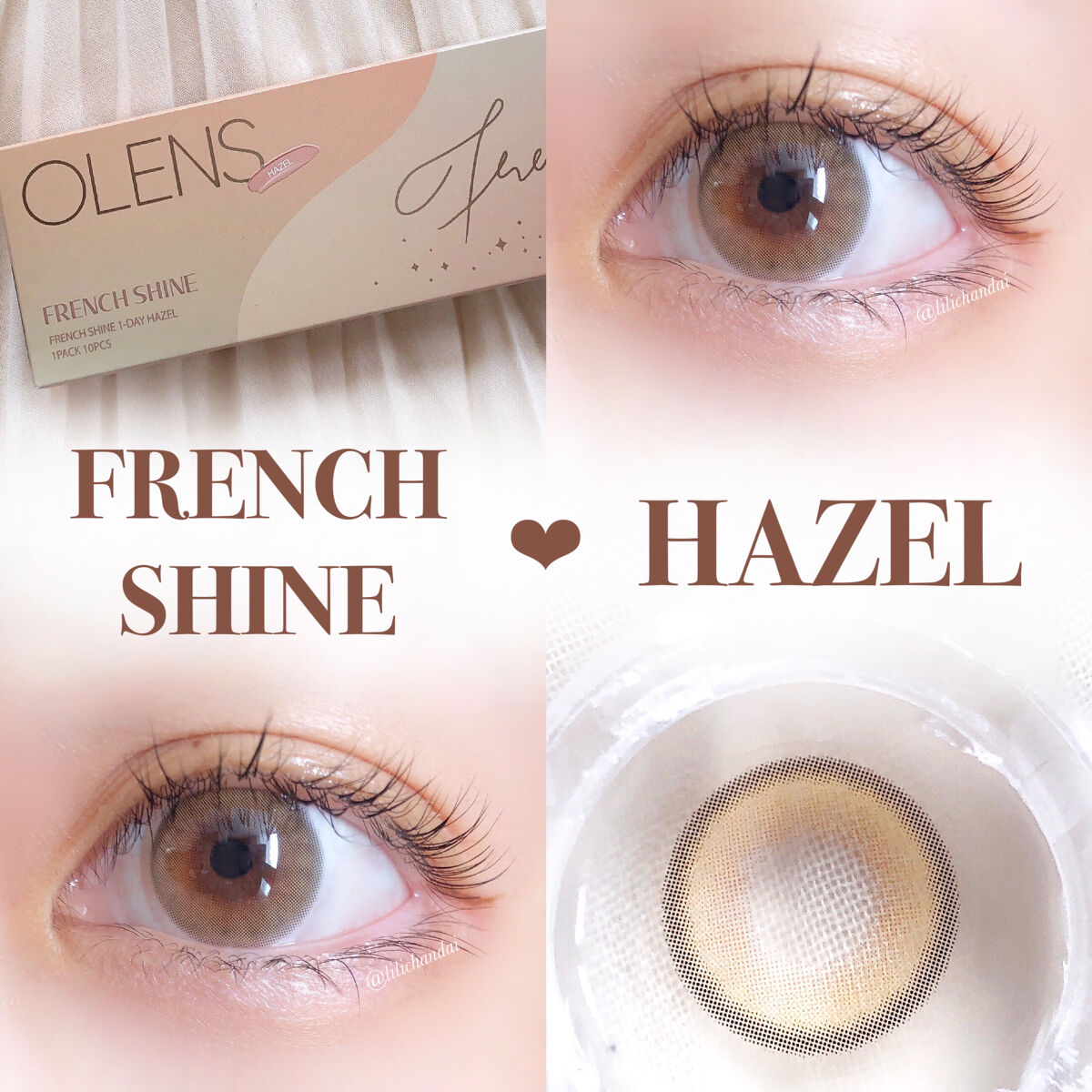 FrenchShine1day/OLENS/ワンデー（１DAY）カラコンを使ったクチコミ（1枚目）
