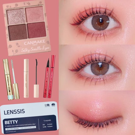 シルキースフレアイズ(マットタイプ)/キャンメイク/アイシャドウパレットを使ったクチコミ(1枚目)