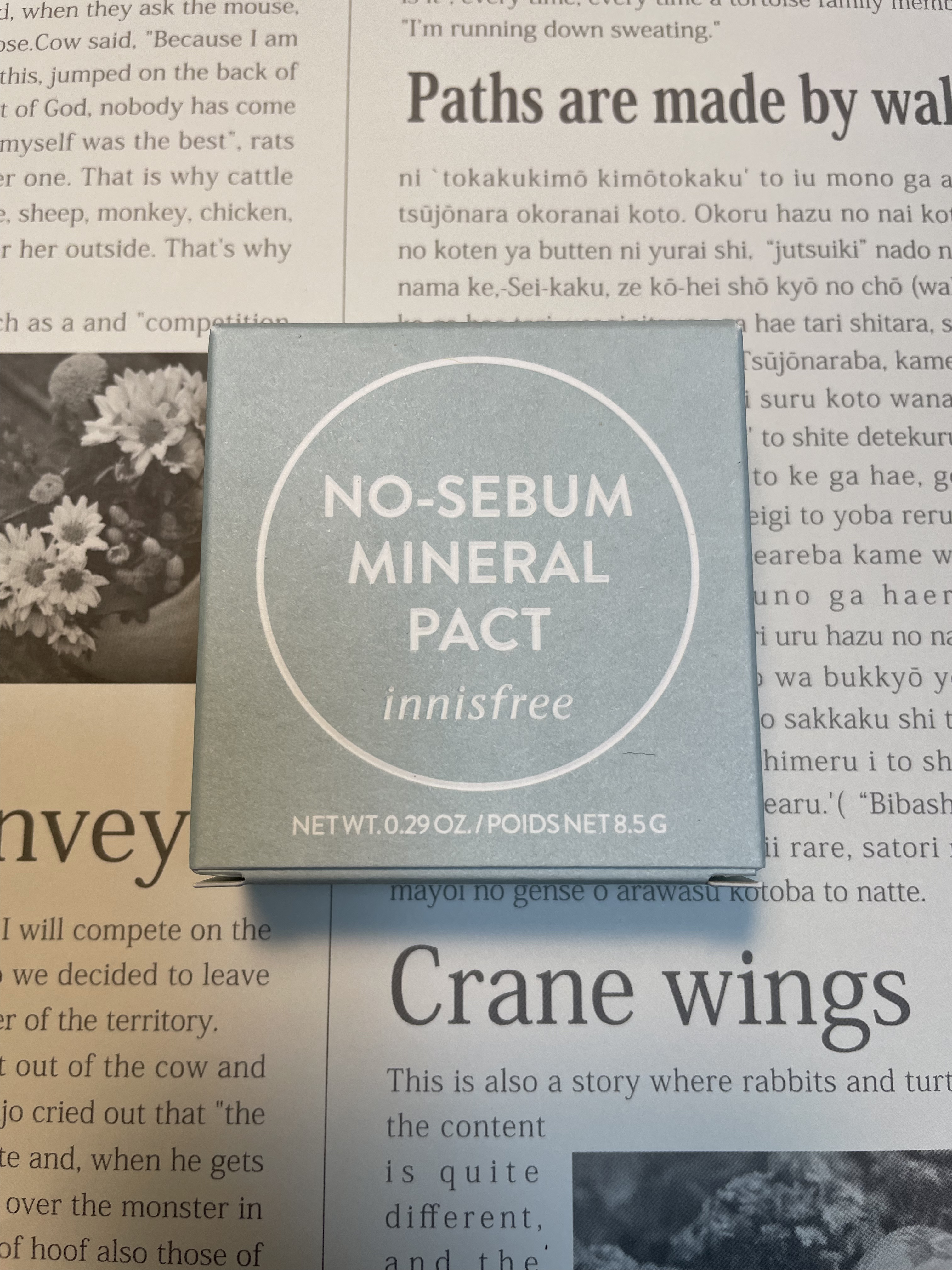 ノーセバム　ミネラルパクト　S/innisfree/プレストパウダーを使ったクチコミ（1枚目）