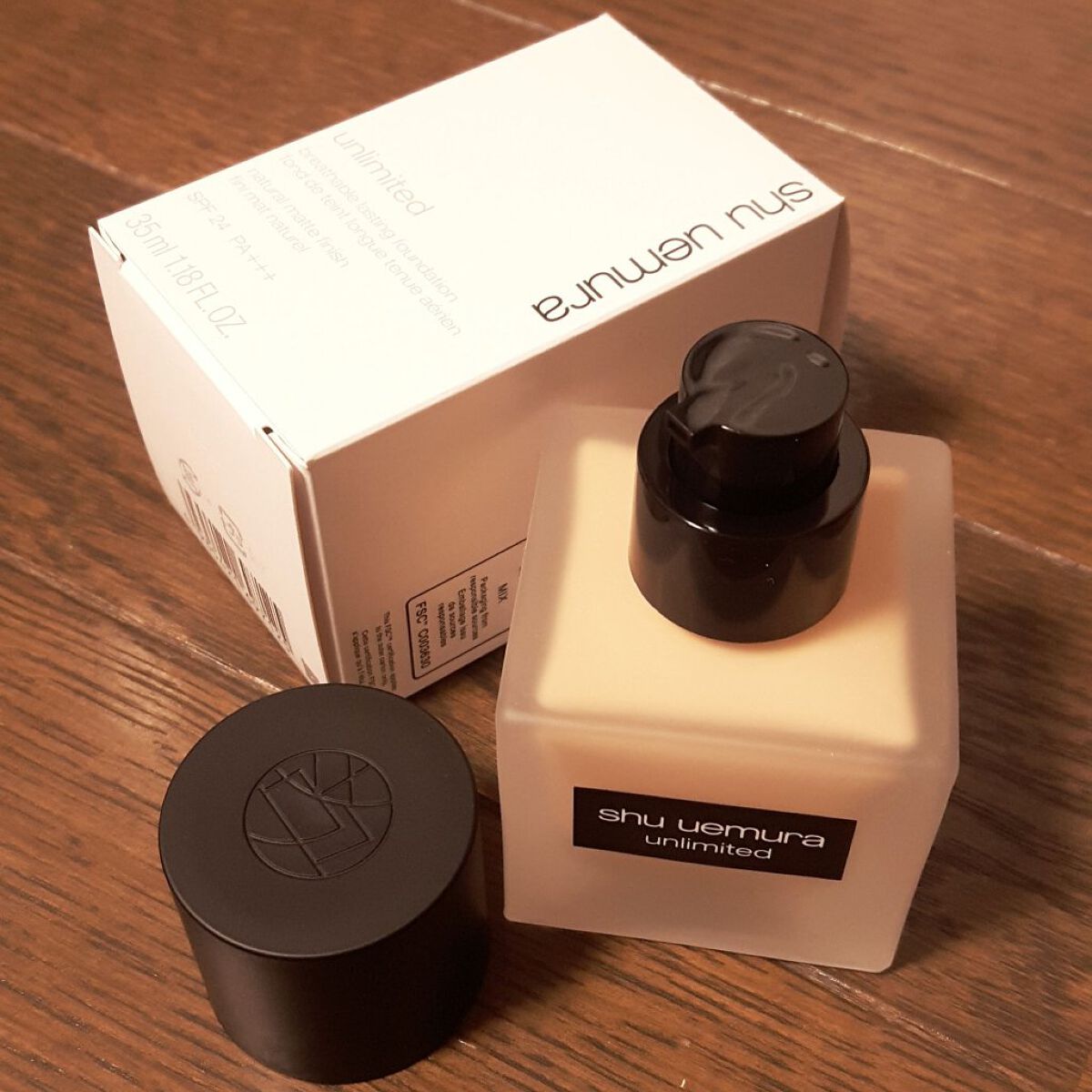 （旧）アンリミテッド ラスティング フルイド/shu uemura/リキッドファンデーションを使ったクチコミ（1枚目）