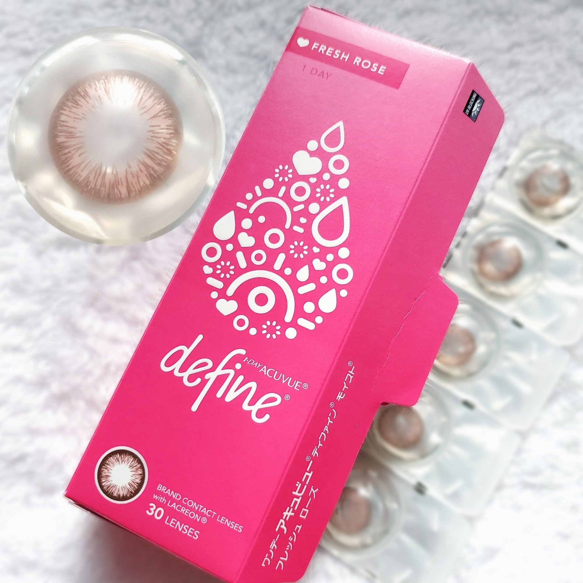 ワンデーアキュビュー®ディファイン®モイスト®　<フレッシュシリーズ>/アキュビュー® ディファイン®/ワンデー（１DAY）カラコンを使ったクチコミ（1枚目）