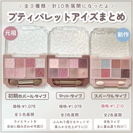 プティパレットアイズ(スパークリングタイプ)/キャンメイク/アイシャドウを使ったクチコミ(6枚目)